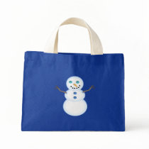 Snowman Holiday Tote Bags