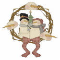Snowman Husband and Wife Ornament photo sculptures