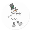 Snowman Ice Skating stickers by stick_figures Snowman Ice Skating stickers
