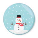 Snowman in a Snow Globe Magnet - Customized by teeboutique Snowman in a Snow Globe Magnet - Customized