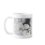 Snowman in a Snowstorm mugs