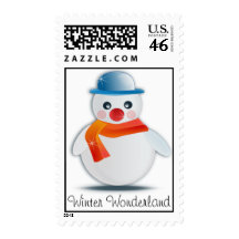 Snowman in a Winter Wonderland Stamps