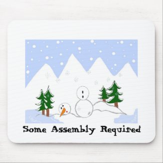 Snowman In Need mousepad
