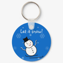 Snowman in the Snow keychains