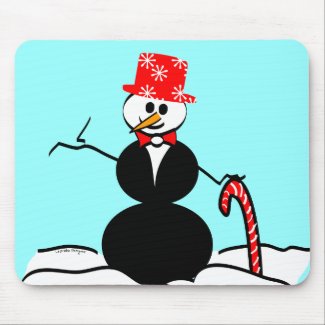 Snowman mousepad