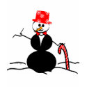 Snowman in Top Hat T-shirt shirt