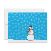 Snowman invitations