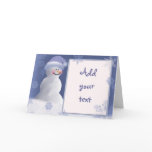 Snowman invitation / Greeting Card