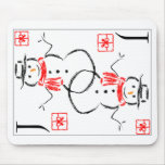 Snowman - Jack of Presents Mouse Pads