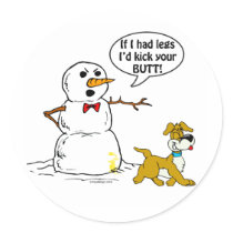 Snowman Joke stickers by ironydesign Snowman Joke stickers