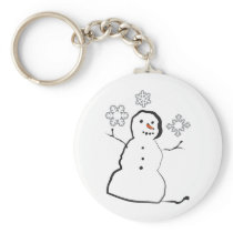 Snowman Keychain