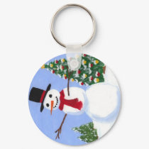 Snowman Keychain by dkpalmer Snowman Keychain