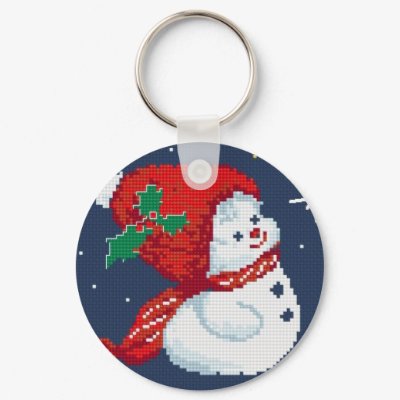 Snowman Keychain by alitade