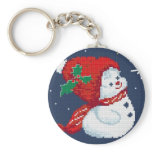 Snowman Keychain