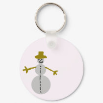 snowman keychains