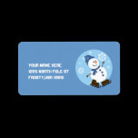 Snowman label labels