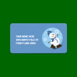 Snowman label