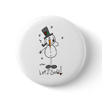 Snowman Let it Snow buttons