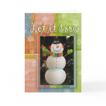 Snowman Let it snow cards