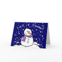 Snowman Let it Snow Cards card