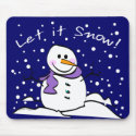 Snowman Let it Snow Mousepad mousepad