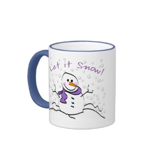Snowman Let it Snow Mug mug