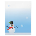 Snowman Personalized Letterhead