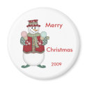 Snowman Magnet by CreativeArtist Snowman Magnet