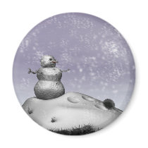 Snowman Magnet by MDKgraphics Snowman Magnet