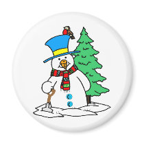 Snowman magnets