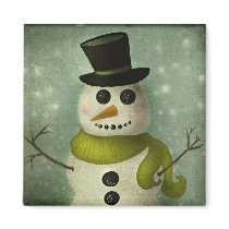 Snowman magnets