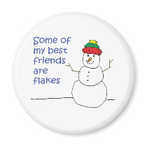 Snowman magnets
