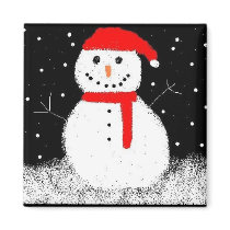 snowman magnets by PS_DESIGNS snowman magnets