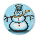 Snowman magnets by FunGraphix Snowman magnets