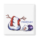 Snowman magnets by Jack_of_Arts Snowman magnets