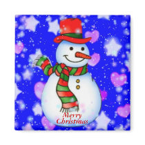 Snowman Magnet by elenaind Snowman Magnet