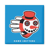 Snowman magnet