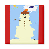 snowman melting magnet by marcya7 snowman melting magnet
