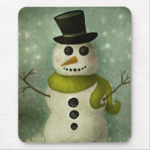 Snowman mousepads