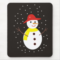 Snowman mousepads