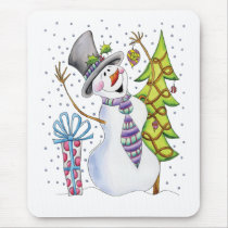 Snowman mousepads by cutechristmas Snowman mousepads