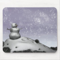 Snowman Mousepad by MDKgraphics Snowman Mousepad