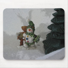 Snowman mousepad
