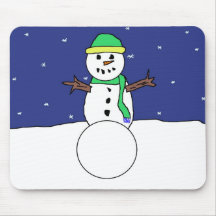 Snowman mousepad