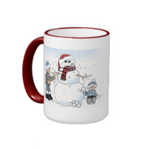 Snowman Mug. by graphicdoodles Snowman Mug.