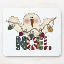 Snowman Noel mousepads by christmasshop Snowman Noel mousepads