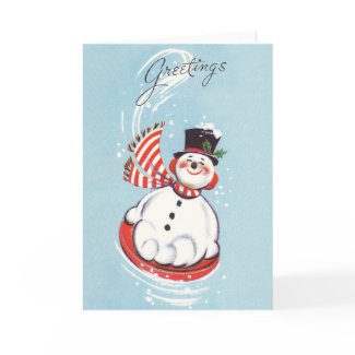 Snowman on Snow Disc