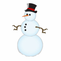 Snowman Ornament photo sculptures