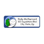 Snowman Parrotlet Return Address Label