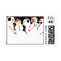 Snowman Party Postage stamps